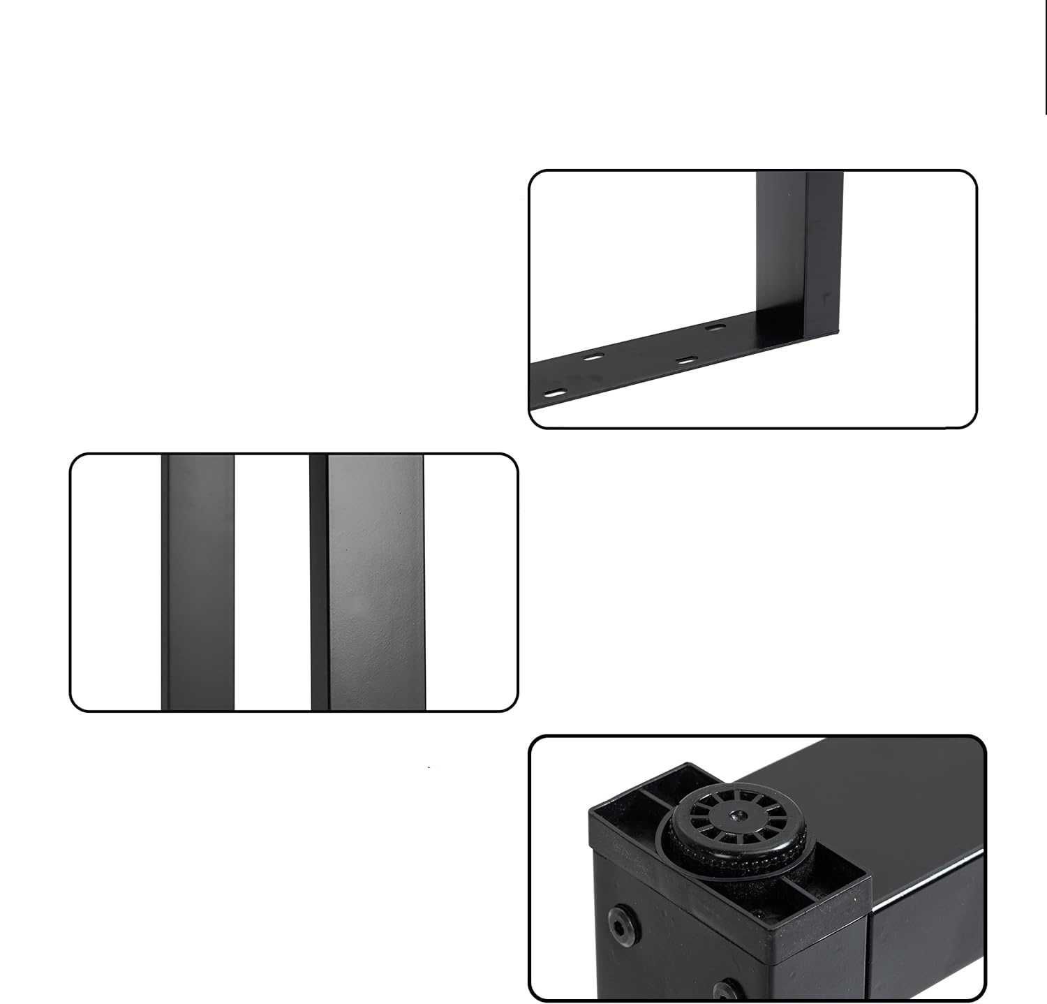 Thanaddo Metalowe Nogi do Stołu 70x72 cm – 2 szt.