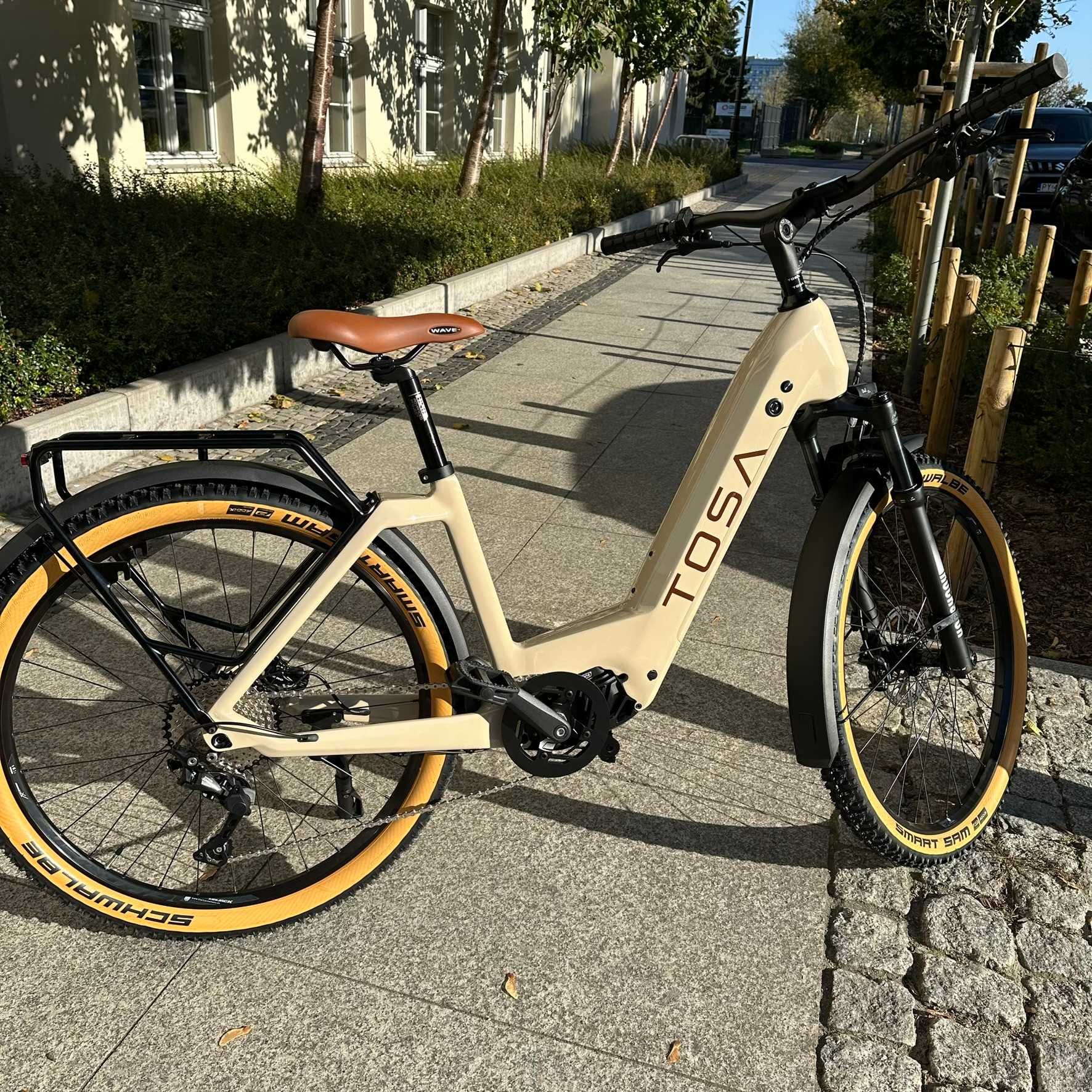 E-Bike trekking TOSA G-RAV retro 80Nm, 720Wh, FullCarbon, bafang M410