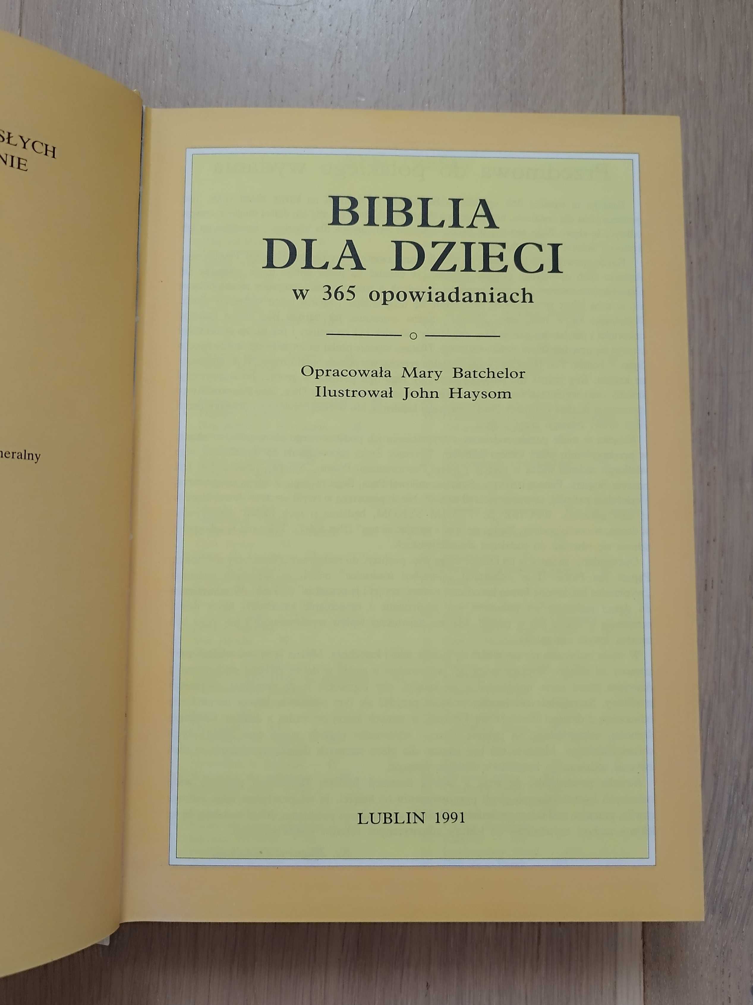 Biblia dla dzieci w 365 opowiadaniach