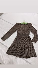 H&M sukienka print na gumce cienka rozm.34/XS ideal
