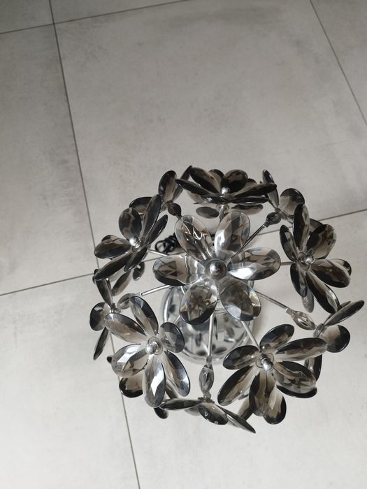 Globo lampka nocna stołowa flower Juliana 5132-1T do salonu clear