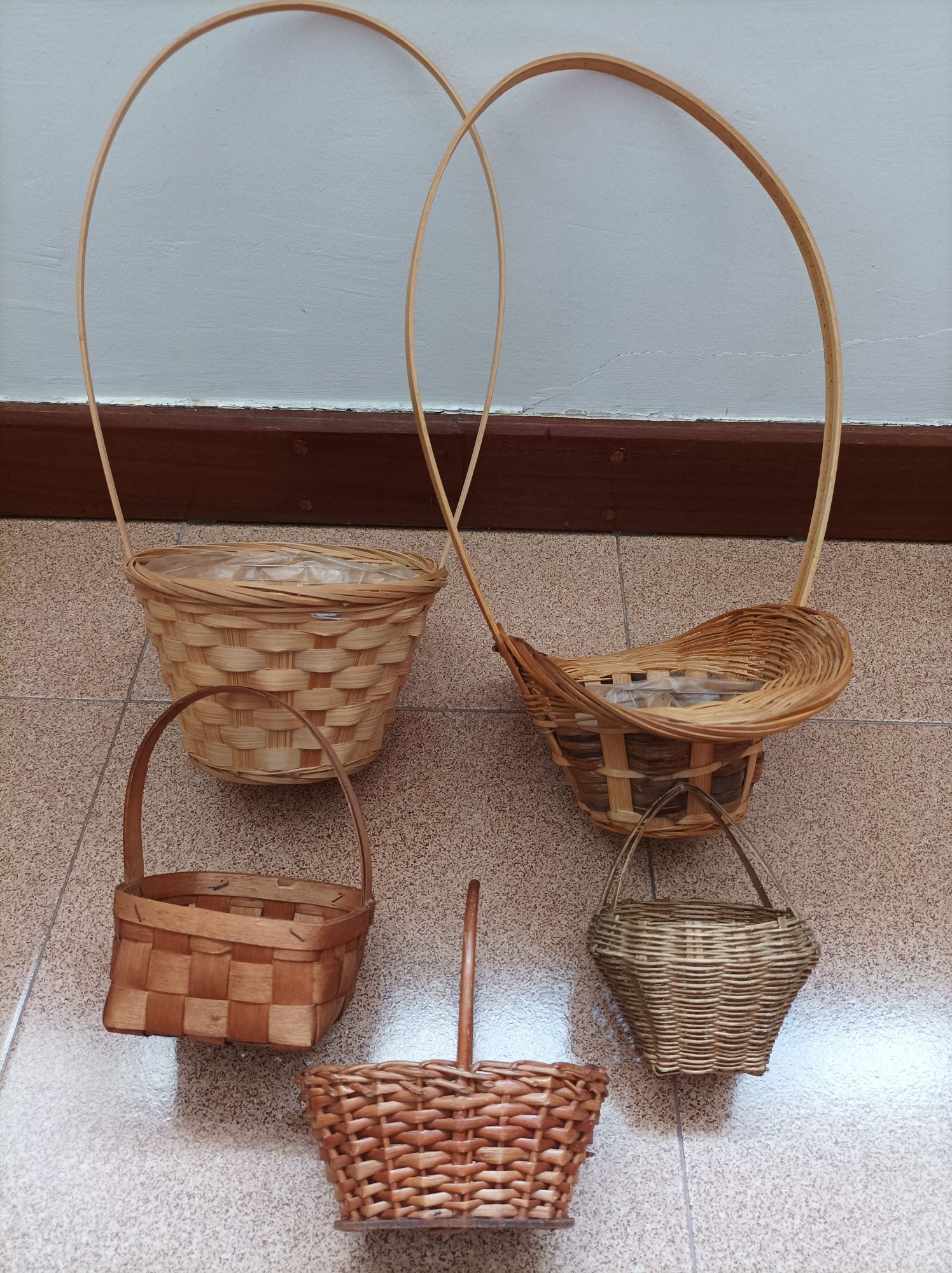 Conjunto de cestos, ideal para fazer cestinhos de Páscoa.