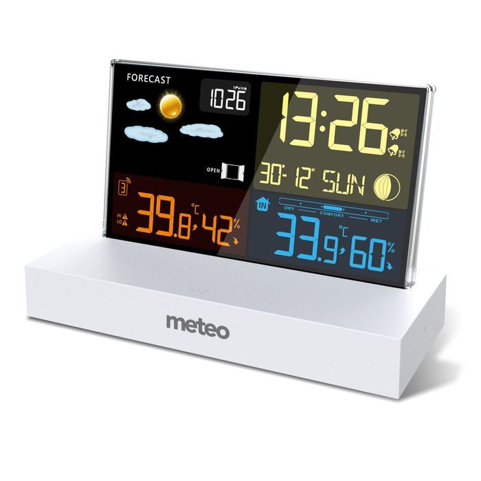 Stacja Pogodowa Meteo Sp110B Z Dcf Biała