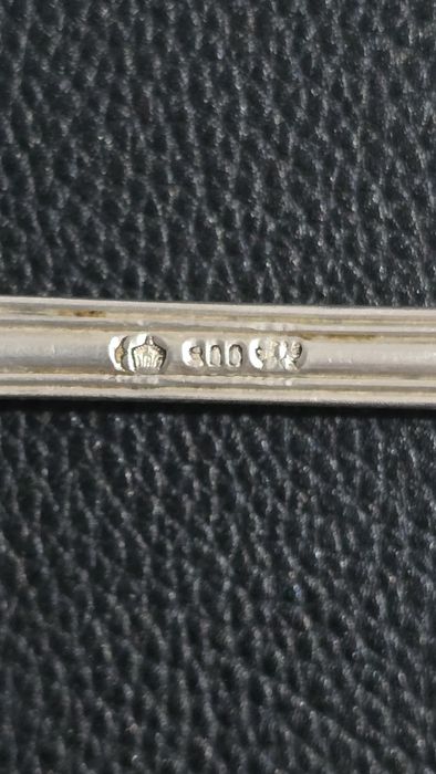 Stare srebrne sztućce do ryb srebrna łyżka wudelec i nóz ryngraf