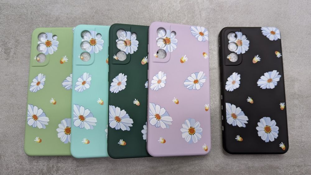 Противоударный чехол Samsung S21 FE Чохол Софт Тач з візерунком