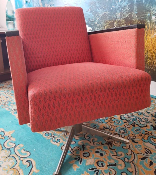 Fotele obrotowe PRL vintage fotel