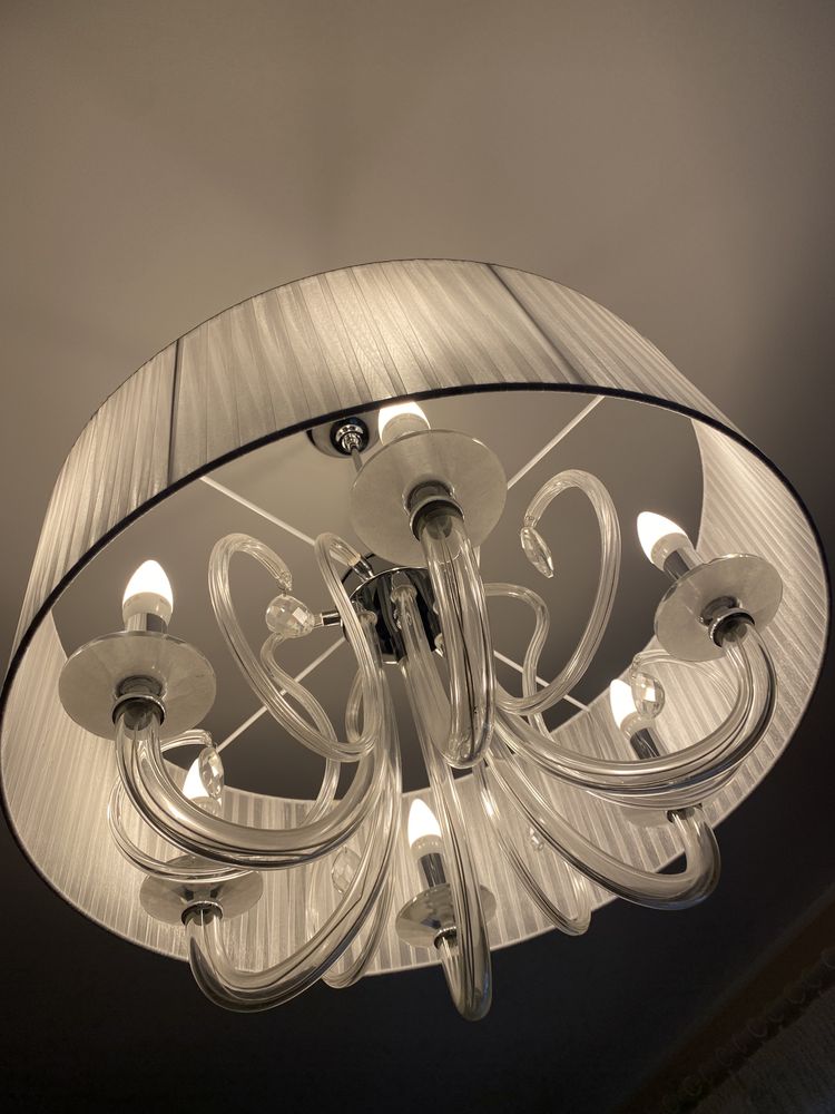 Lampa wisząca sufitowa glamour / modern classic Italux 65 cm średnica