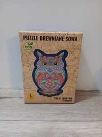 Puzzle drewniane sowa 250 elementów