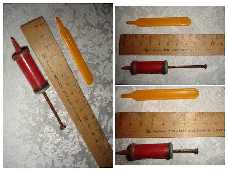 ІГРАШКИ - НАБІР посуду; термометр і шприц; МАШИНКИ; гирка. РЕТРО