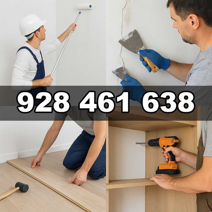 Serviços de pintura e carpintaria