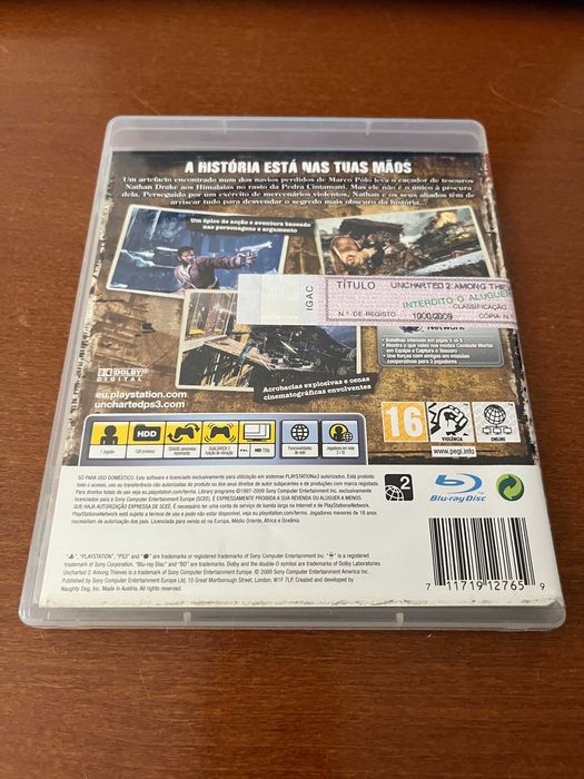 PS3 - Jogo Uncharted 2 Among Thieves
