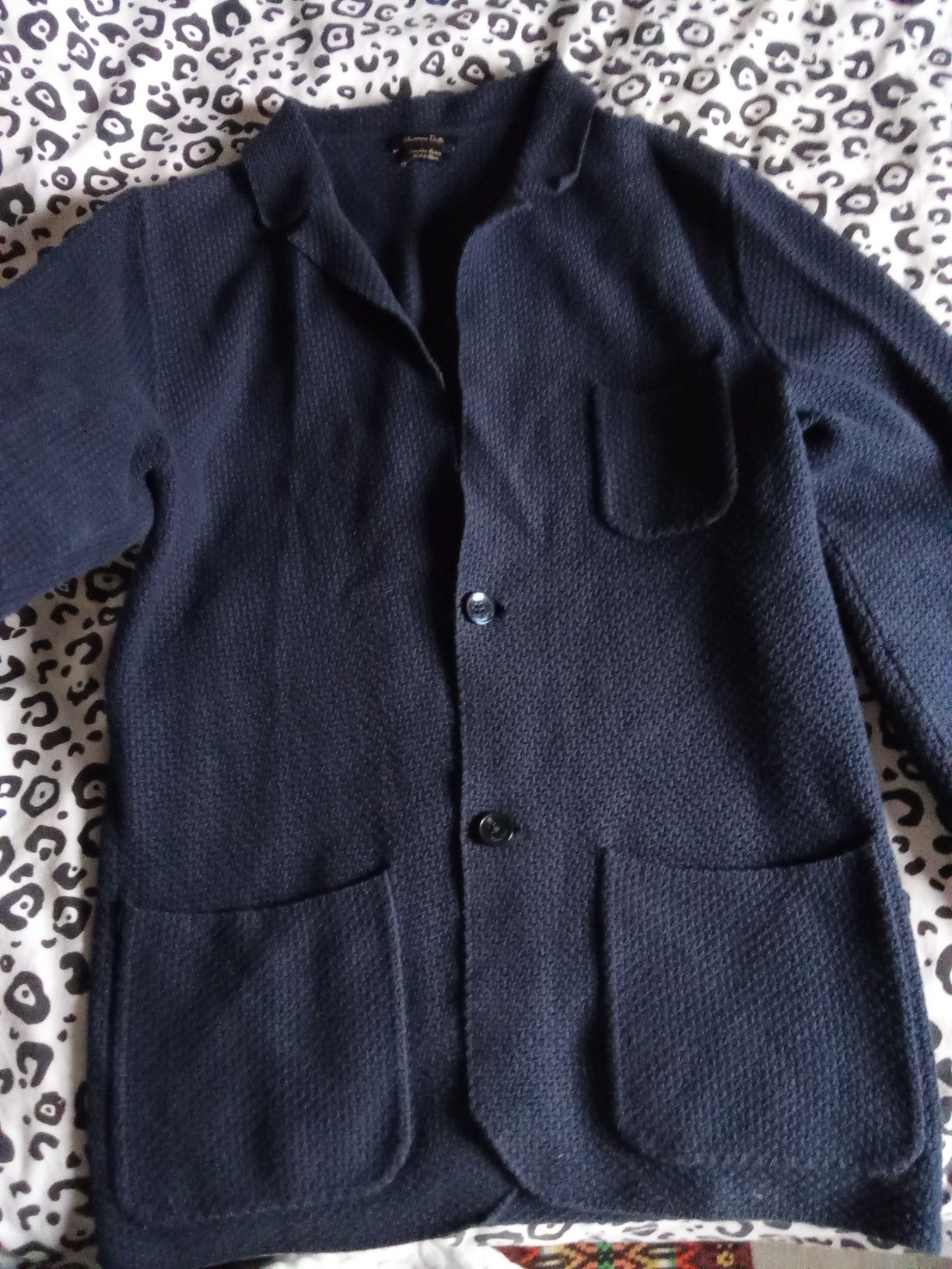 Casaco malha crochet Massimo Dutti NOVO
