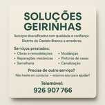 Prestação de serviços de diversas categorias