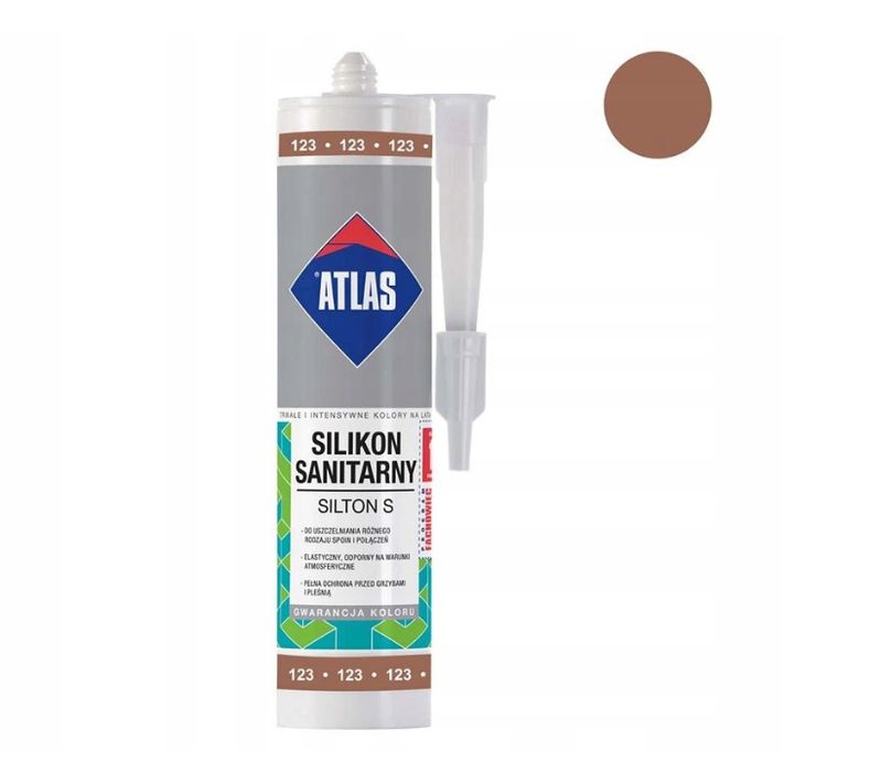 ATLAS SILIKON Sanitarny SILTON S Jasnobrązowy 123
