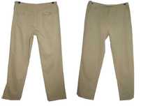 Wosley khaki beż spodnie proste safari męskie casual lekkie W38 L34 XL