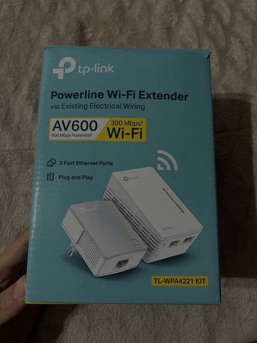 Kit de Tomadas Cpl TP-LINK Tl-Wpa4225Kit Av600 Wifi N300