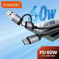 USB Type-C кабель TOOCKI 2 в 1