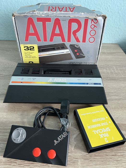 #1516 Atari 2600 pudełko konsola pad gra 2 pak special zestaw