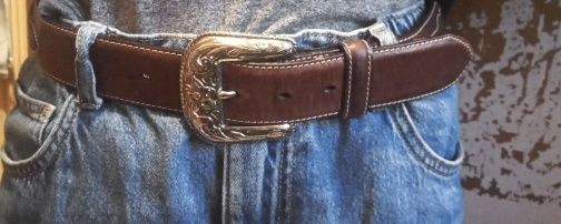 Pas skórzany pasek hippie vintage navajo