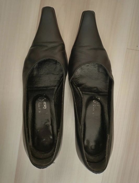 Czarne Buty na obcasie