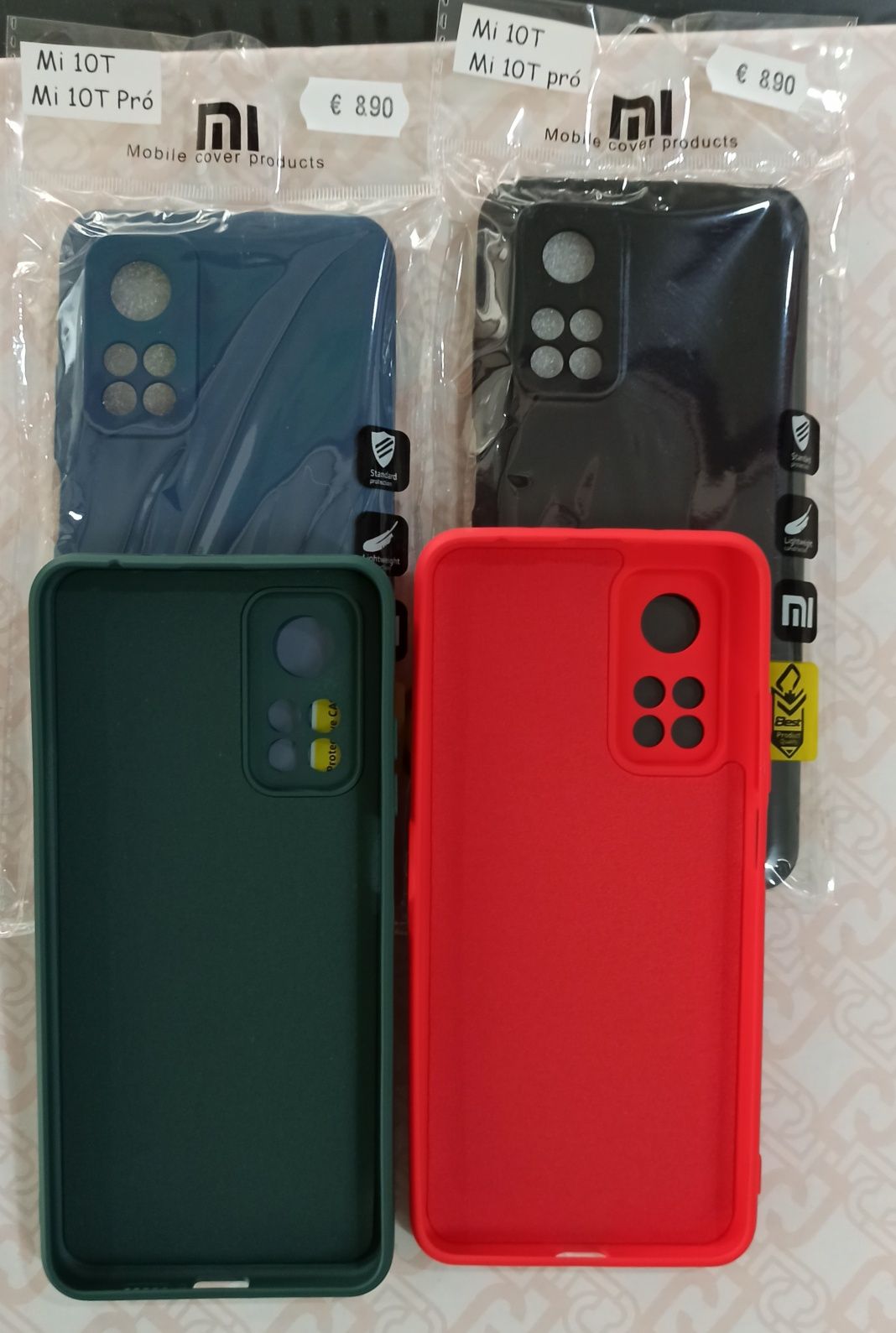 4 Capas Soft touch P/ Xiaomi Mi 10T / Xiaomi Mi 10T Pró -Nova- LIQUIDA