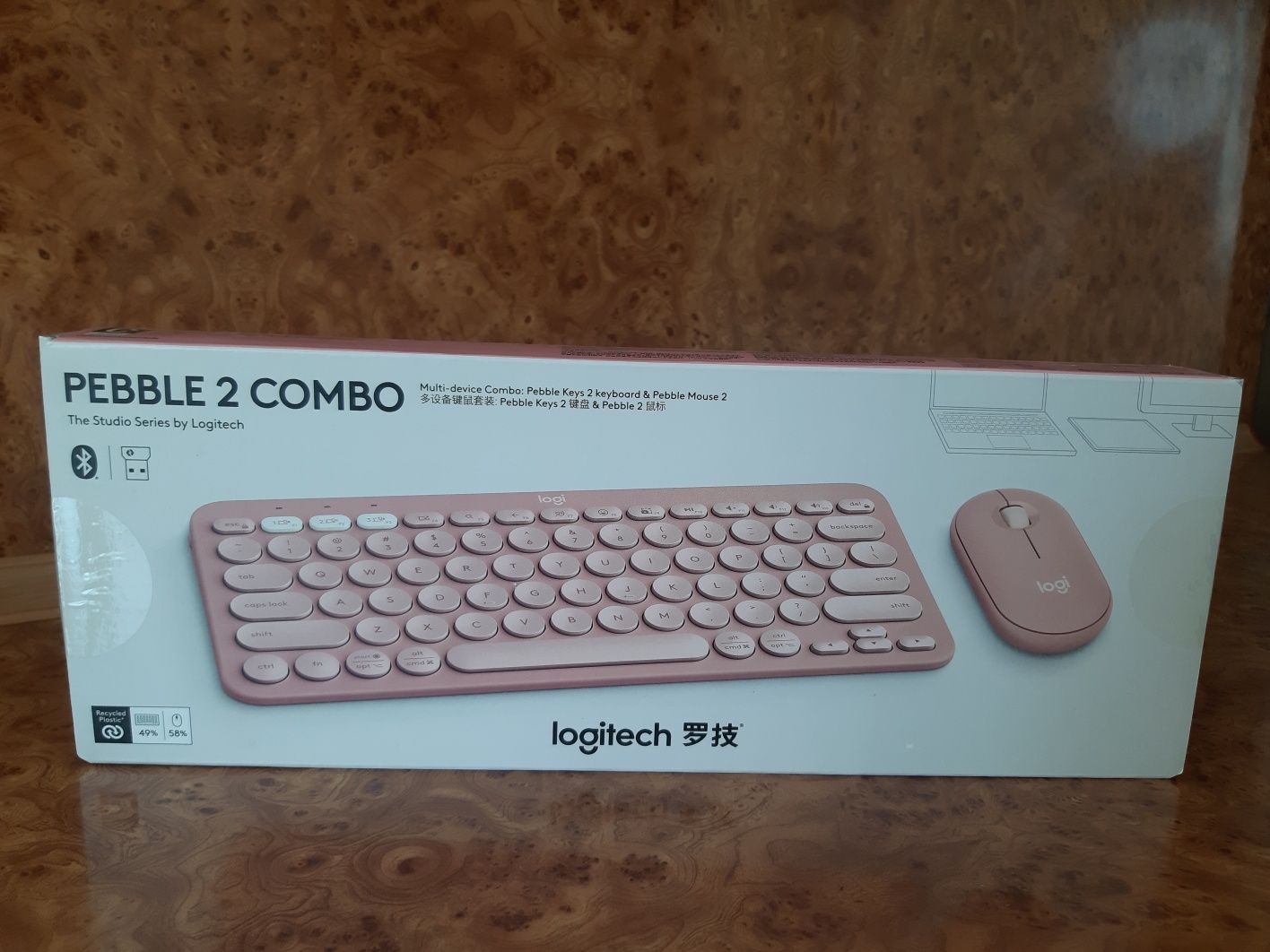 Клавіатура+мишка Logitech k380 pebble /MK240/MK245 Nano (Mac/Win/iOS)