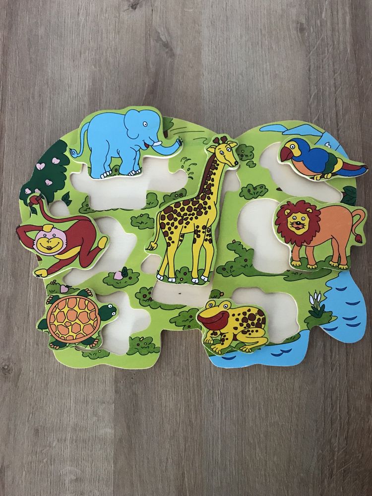 Puzzle drewniane Zwierzątka