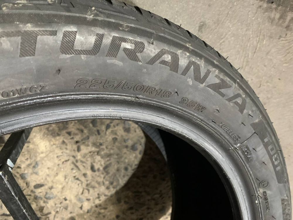 Літні вживані шини 225/50R18 Bridgestone Turanza T001 пара