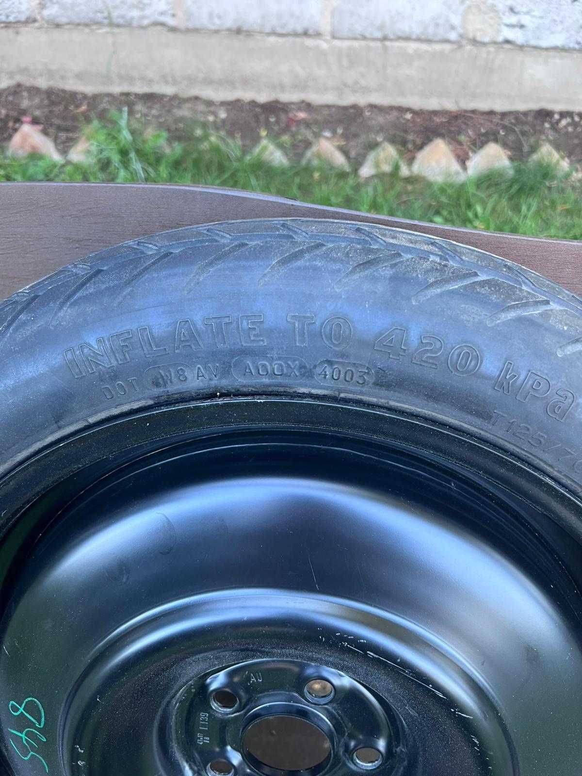 Koło dojazdowe dojazdowka T125/70D17