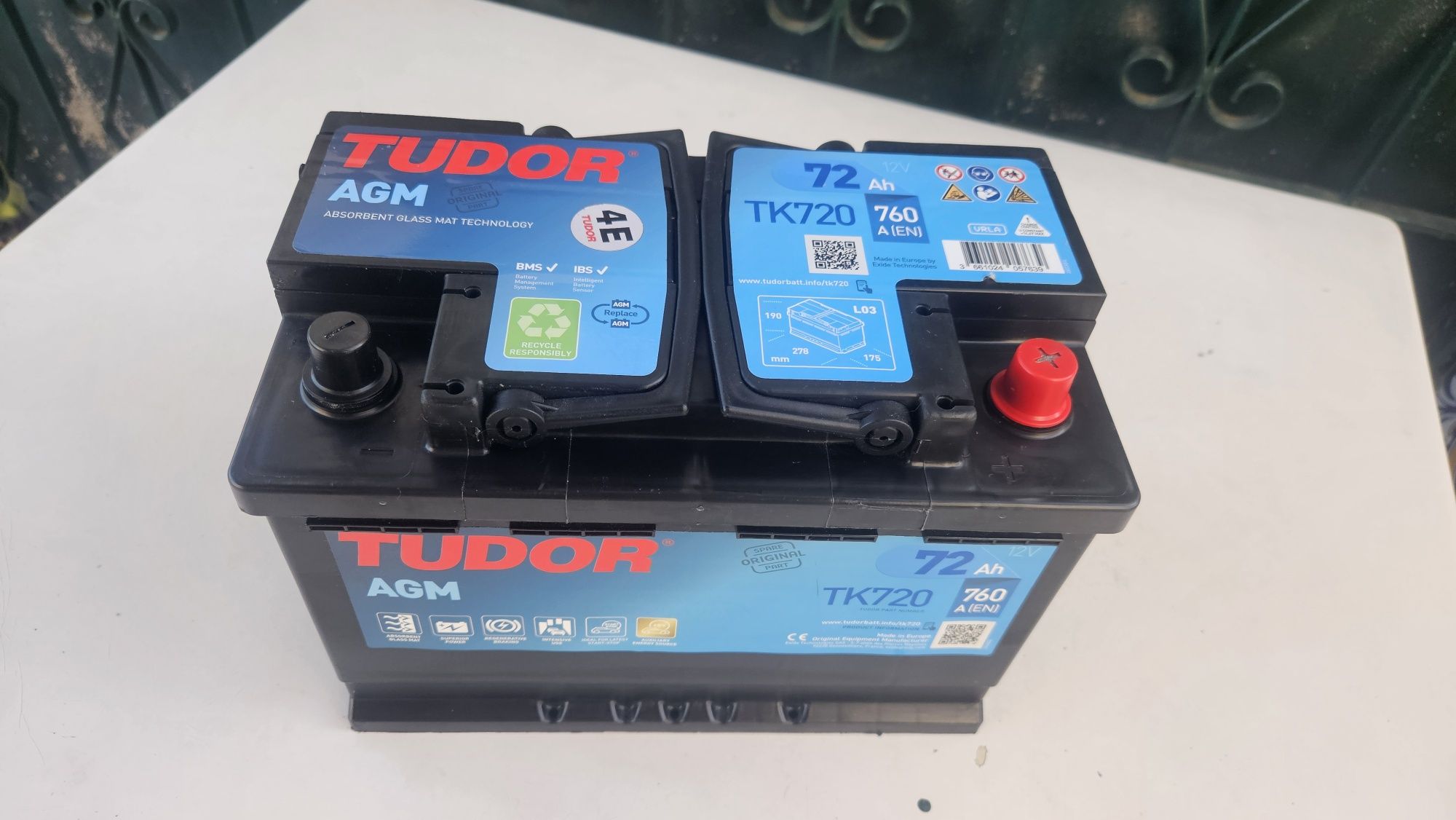 Bateria Tudor TK720 AGM