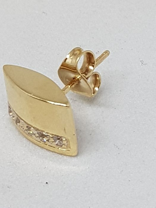 Złote kolczyki z cyrkoniami złoto 585