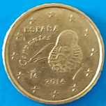 10 Cêntimos de 2014 de Espanha,  Miguel Cervantes