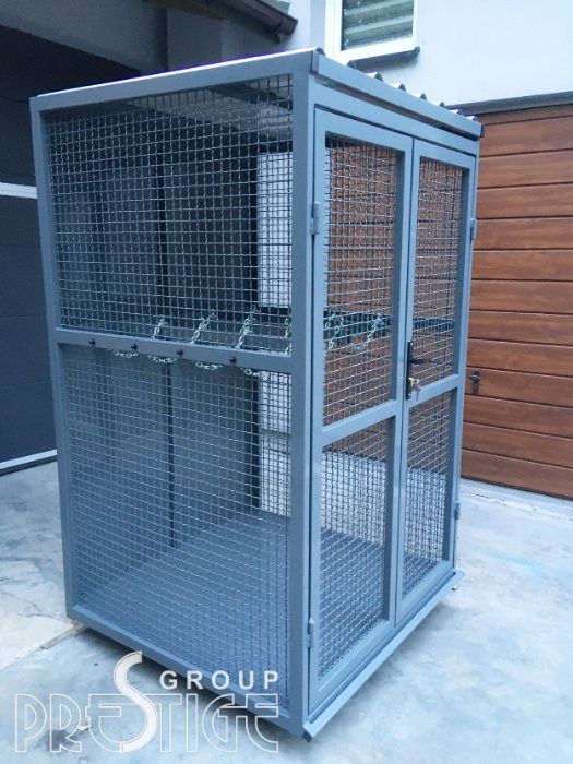 Klatka box na butle gazu technicznego na 16 butli szafa na butle
