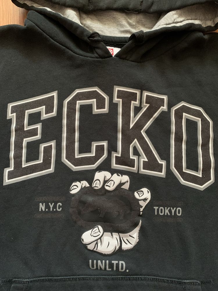 оверсайз худи ecko unltd. кофта big logo sk8 rap y2k streetwear boxfit