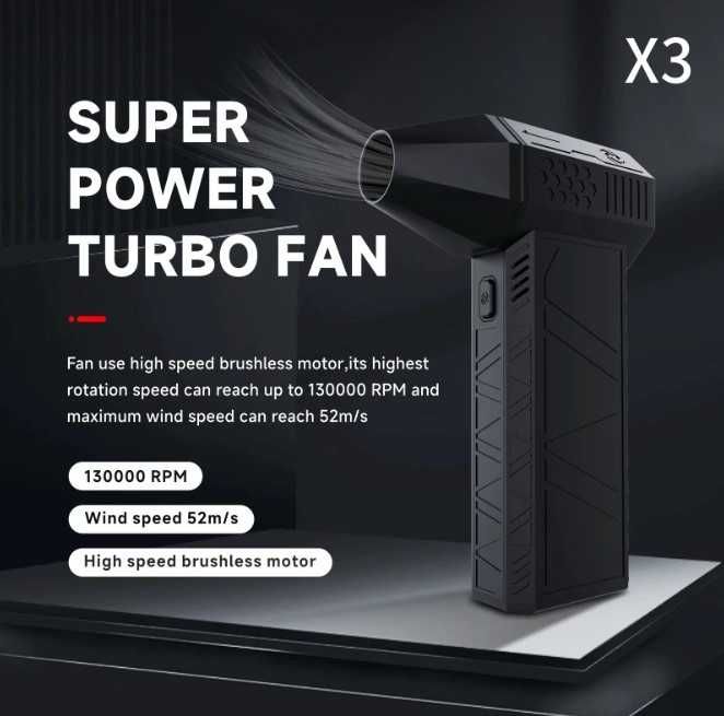 Turbo Jet Fan Violent X3 130000rpm 52m/s