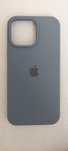 Etui silikonem iPhone 16 Pro Max niebieski nowy  plecki