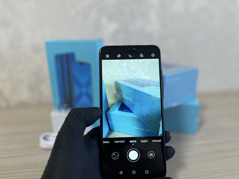 Нові!HUAWEI HONOR 8X 6/128 GB black+скло,чохол