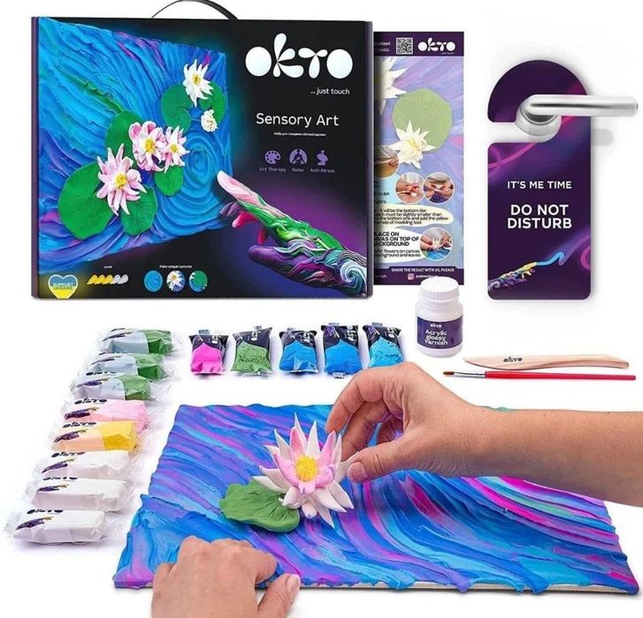 Zestaw kreatywny - Lilie wodne 30x40cm Okto pudełko,422x308 mm