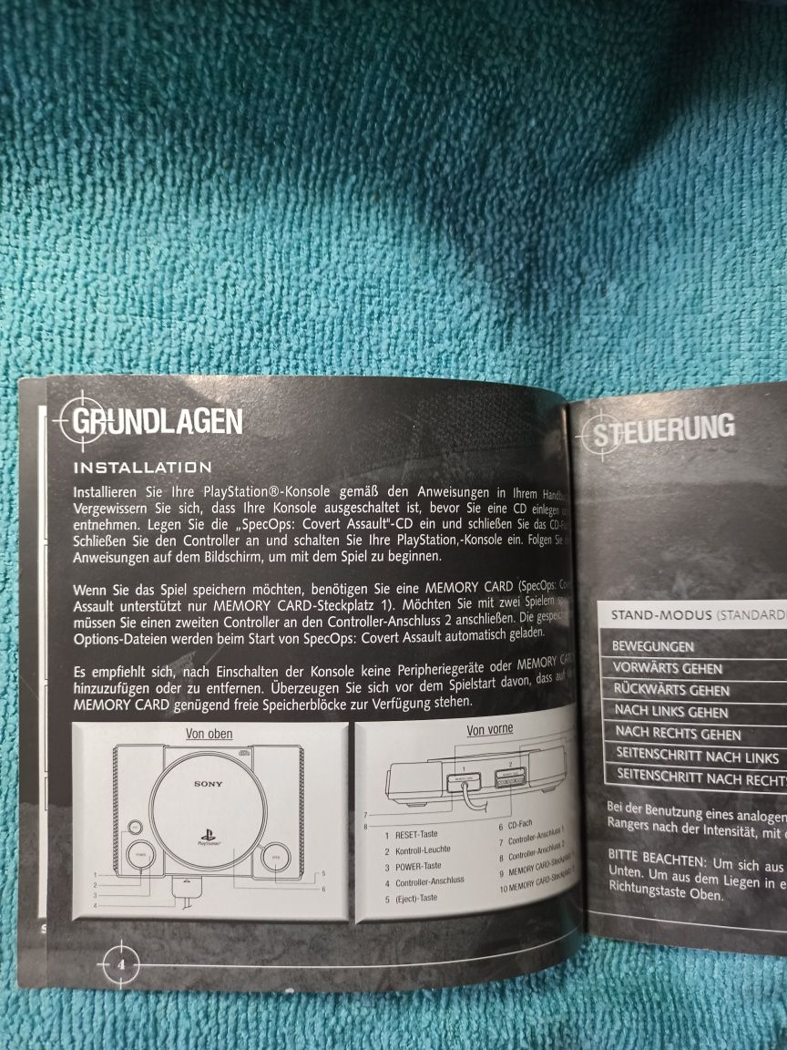 Ps1 Spec Ops covert Assault Psx psone Książeczka Manual