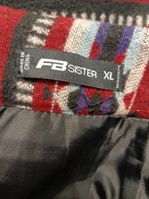 Krótka Spódnica Miniówka Ciepła Wzorzysta FB Sister Rozmiar XL