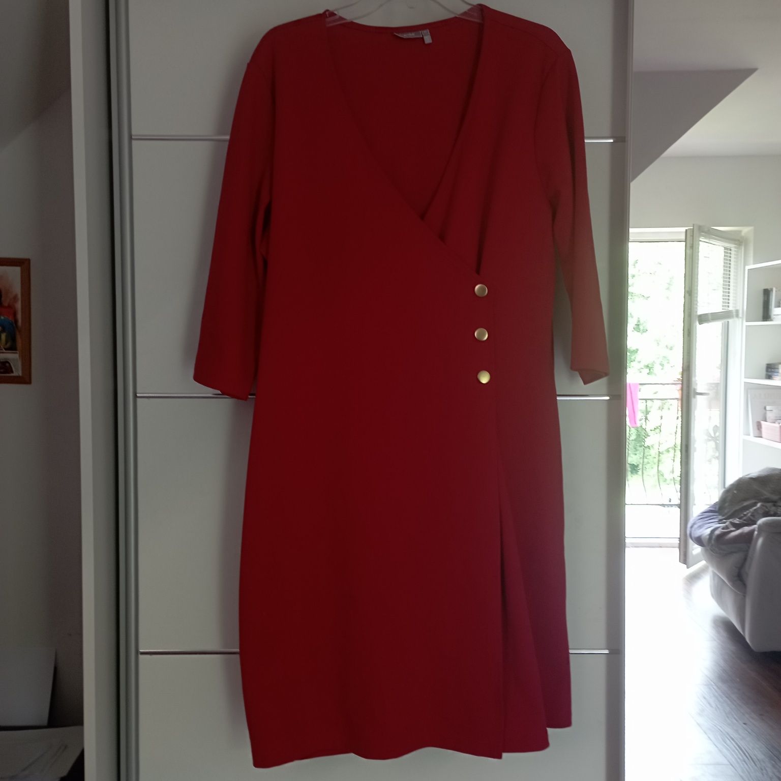 Sukienka XL czerwona Fransa