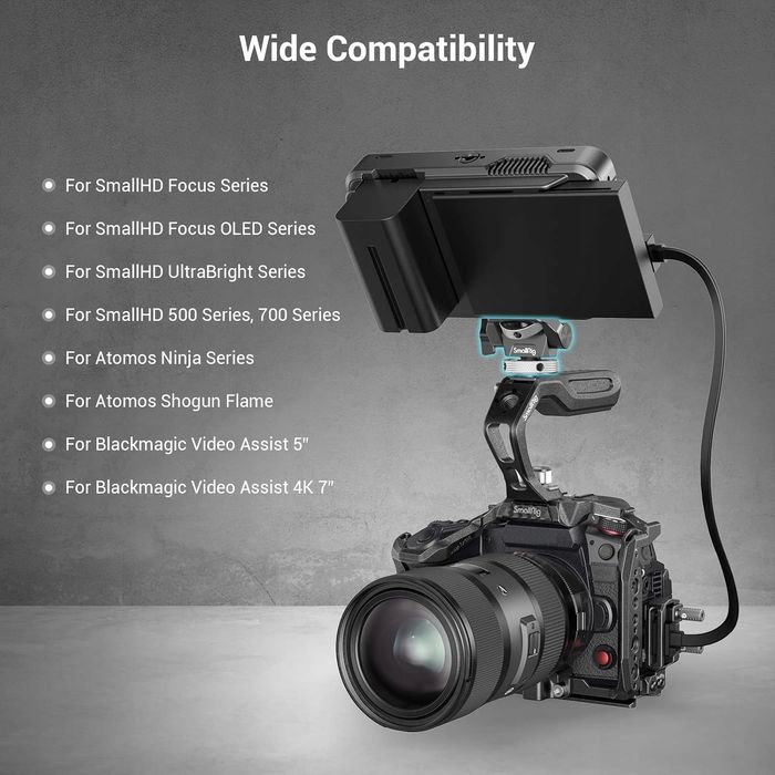 Uchwyt Monitora Regulowany Obrotowy Podpórka Zimna Stopa Smallrig