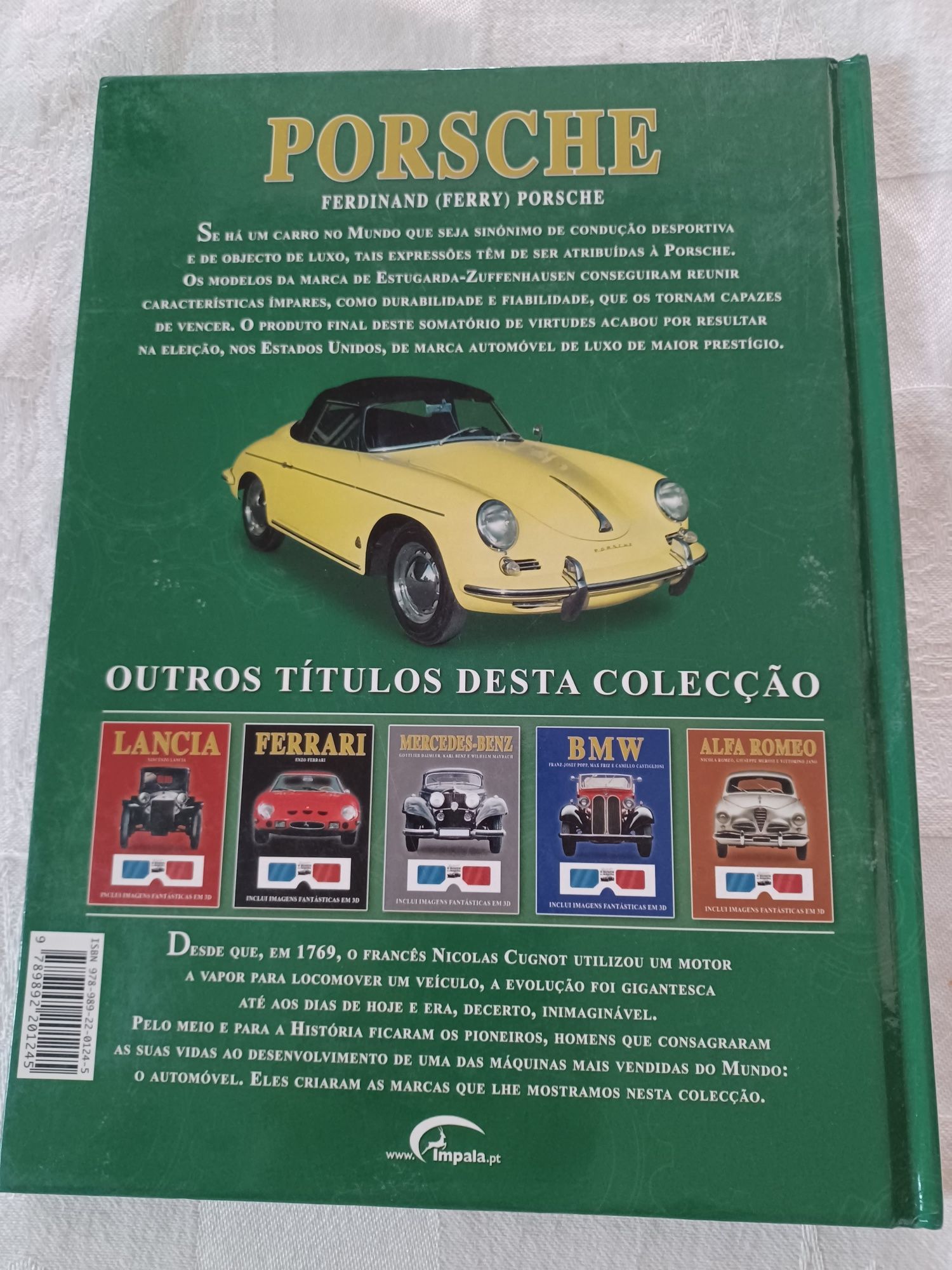 Livro Porsche com imagens 3D