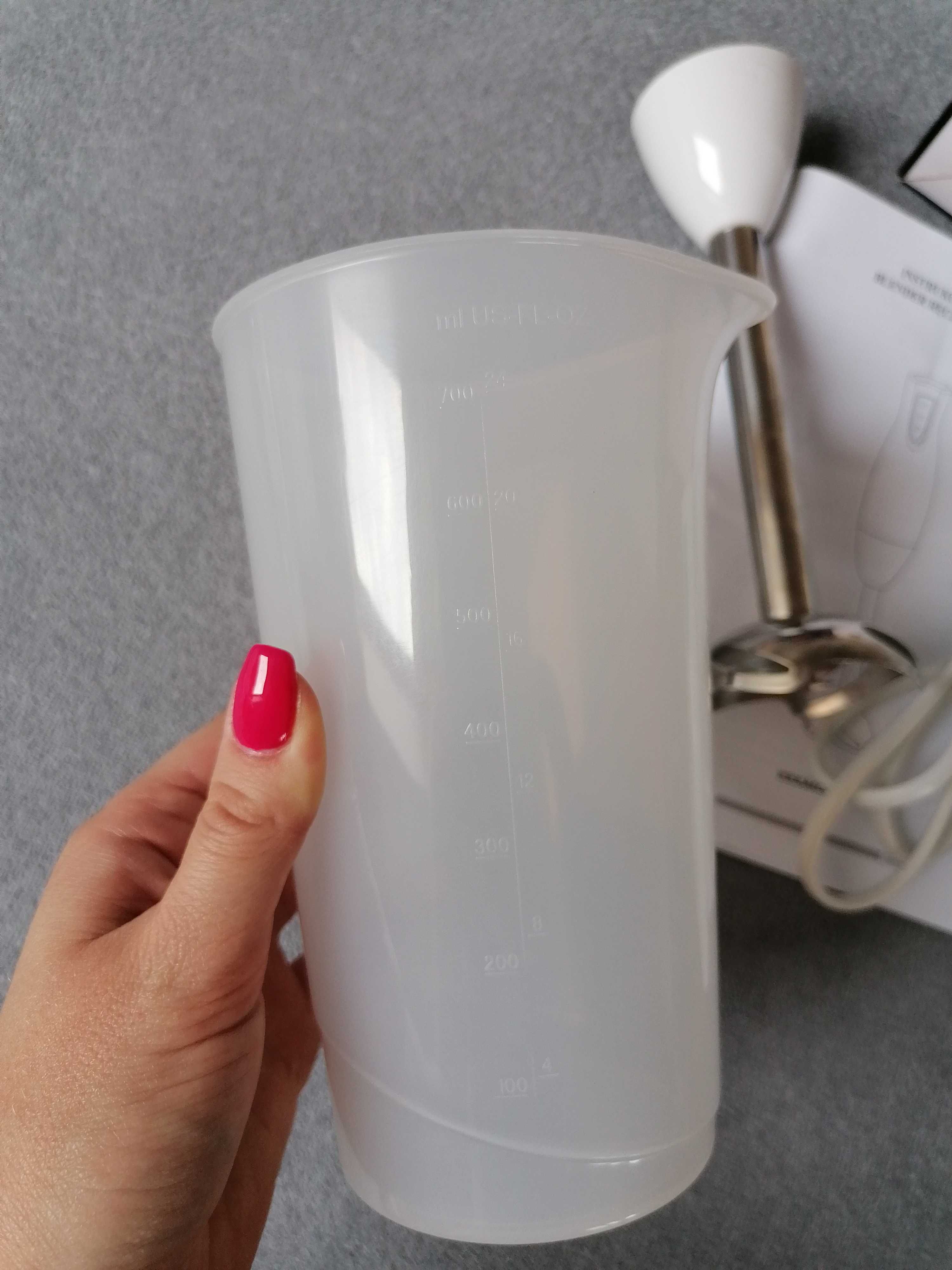 Blender ręczny Kernau KSHB 300W z pojemnikiem NOWY stal nierdzewna