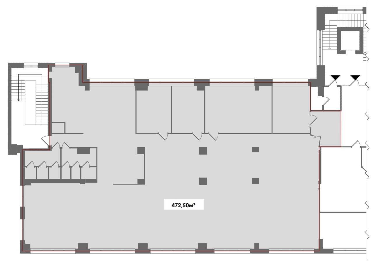 Аренда офиса open space 472,50м.кв. БЦ West Side. Без комиссионных