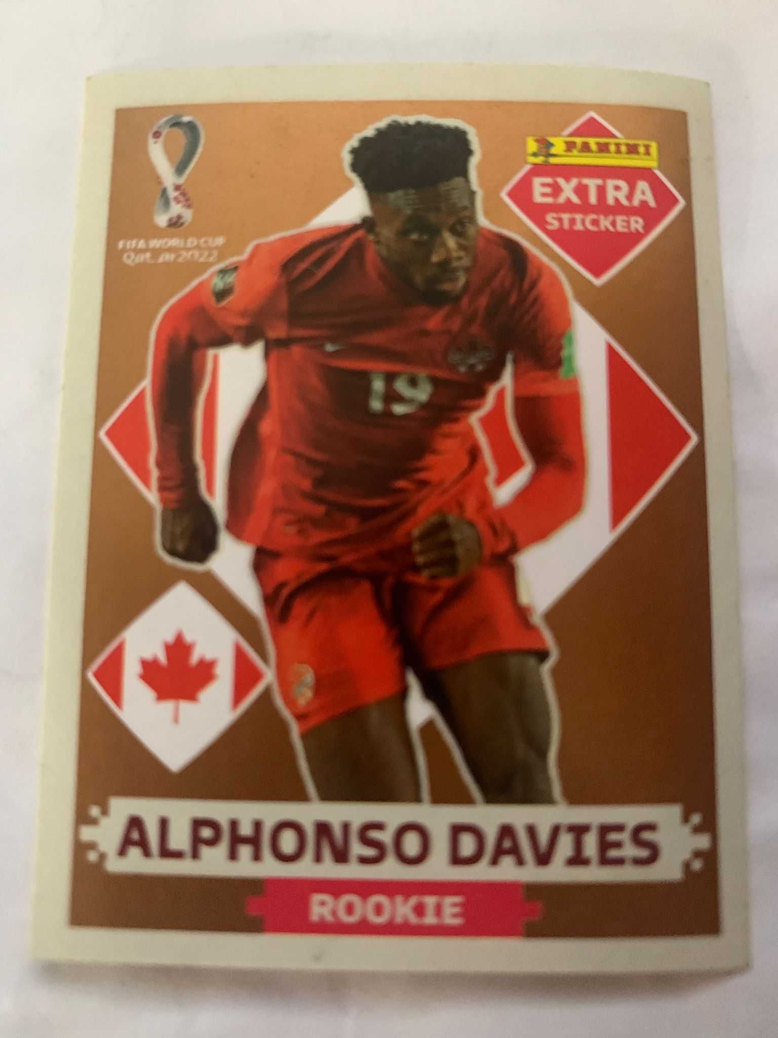 Cromo Alphonso Davies (Bronze) - Panini Qatar 2022