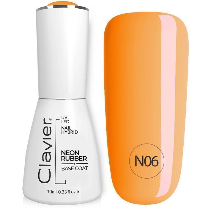 Clavier  kolorowa baza kauczukowa N06 Orange Rainbow 10ml