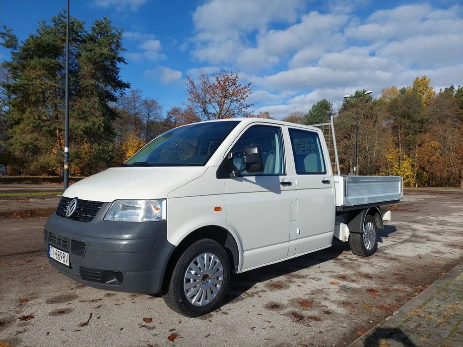 Volkswagen TRANSPORTER  Volkswagen Transporter T5 Doka - Brygadówka 6-osób skrzynia