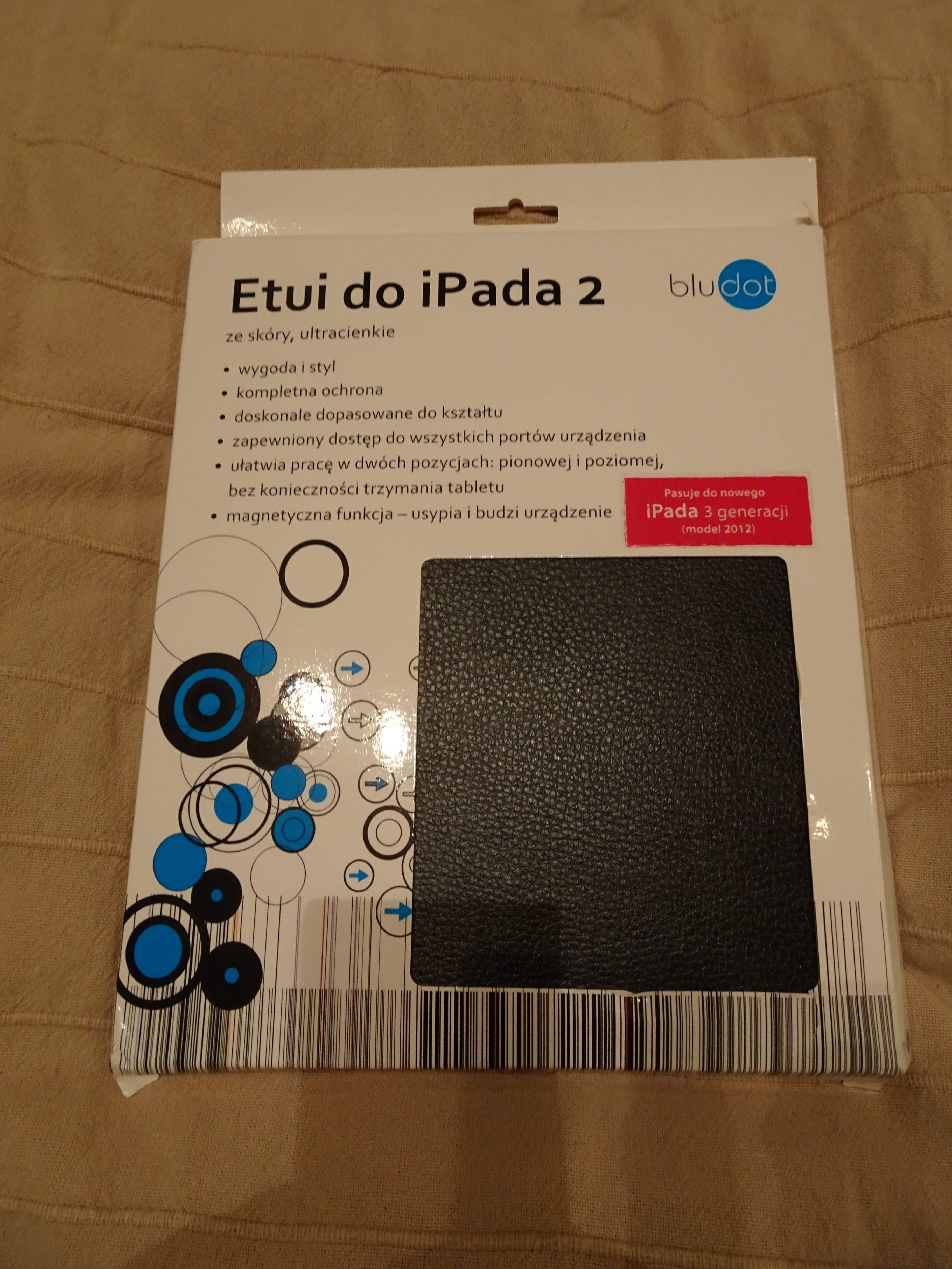 iPad 4,3,2 okładka czarna  BlueDOT - pełny pokrowiec..