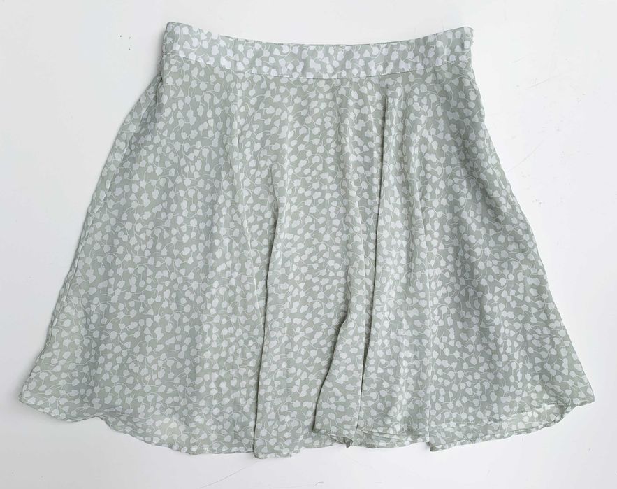 Spódniczka Zielona Wzorki S 36 Na-Kd Spódnica Wzory